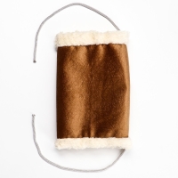 Подвесной меховой туннель для грызунов, 19 х 12 х 13 см, коричневый Подвесной меховой туннель для грызунов, 19 х 12 х 13 см, коричневый