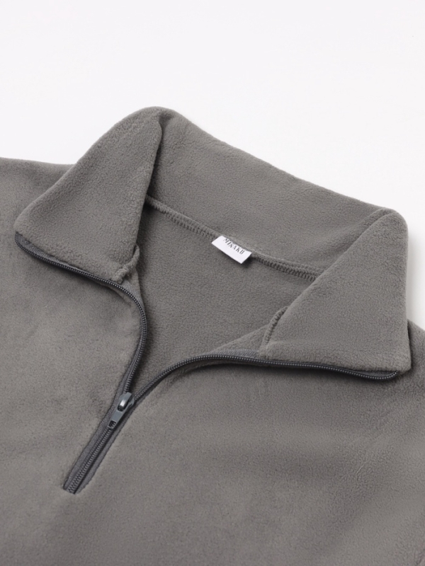 Джемпер флисовый мужской MINAKU: Fleece Soft цвет графит, р-р 44 Джемпер флисовый мужской MINAKU: Fleece Soft цвет графит, р-р 44