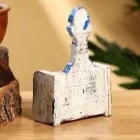 Календарь настольный &laquo;Маяк&raquo;, 7&times;4&times;11 см, дерево, бело-синий