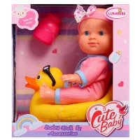 Пупс &laquo;Купание с уточкой&raquo;, с аксессуарами, МИКС