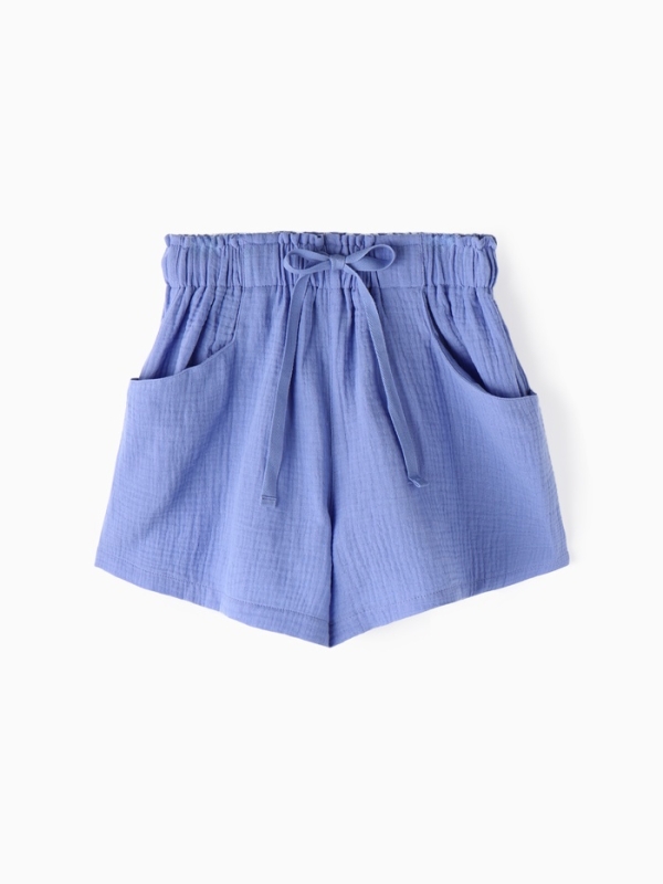 Шорты из муслина для девочек KAFTAN рост 140, фиолетовый Шорты из муслина для девочек KAFTAN рост 140, фиолетовый