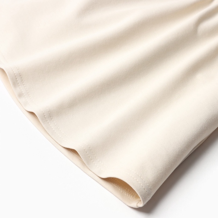 Платье для девочки с рюшей KAFTAN Платье для девочки с рюшей KAFTAN "Basic line", размер 34 (122-128), цвет кремовый