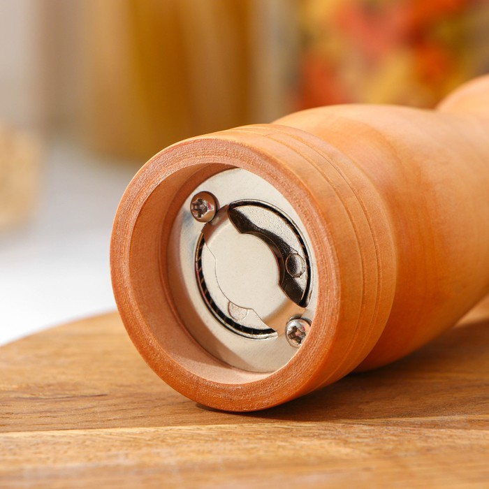 Мельница для специй Доляна, 17&times;4,5 см, металлический механизм, цвет светлое дерево