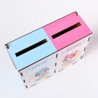 Семейный банк для сбора денег на малыша на свадьбу &laquo;Девочка или мальчик&raquo;, 21 х 18 х 7,7 см.