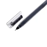 Ручка гелевая 0,5 мм, deVENTE Kilometrico, чёрные чернила, УВЕЛИЧЕННЫЙ объём чернил, длина 1200 м, прозрачный корпус, одноразовая