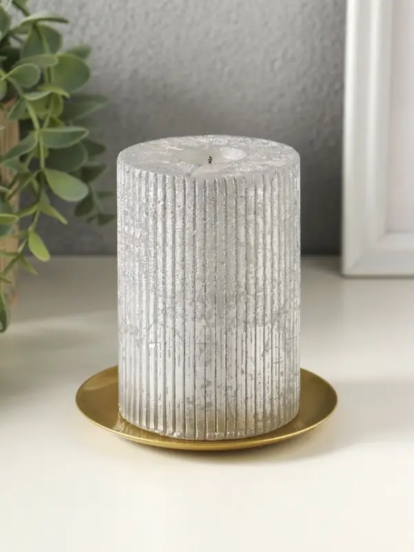 Подсвечник "Чашка" на 1 свечу, 10 см, золото