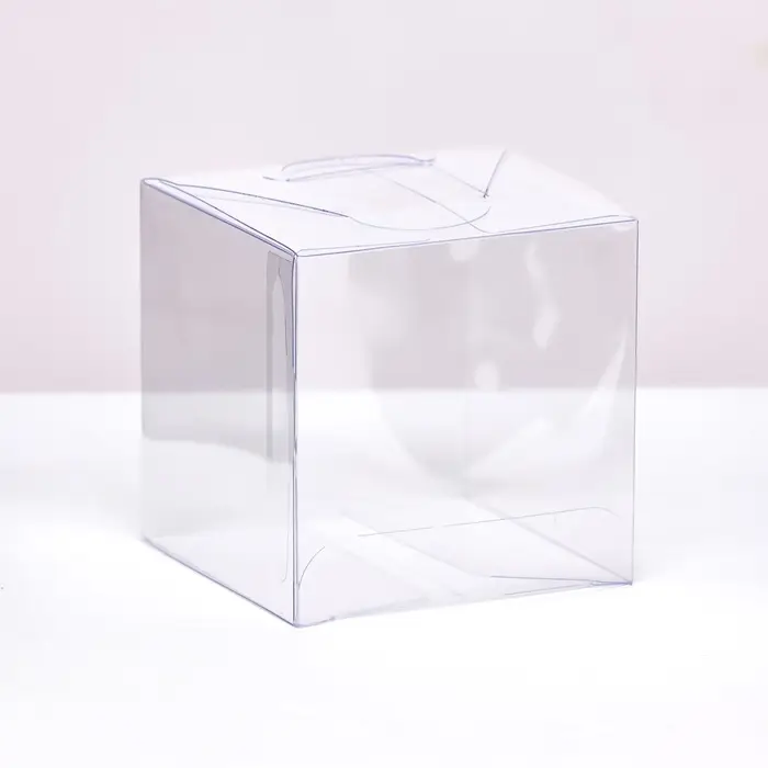 Складная коробка из PVC 7 х 7 х 7 см  набор 5 шт.