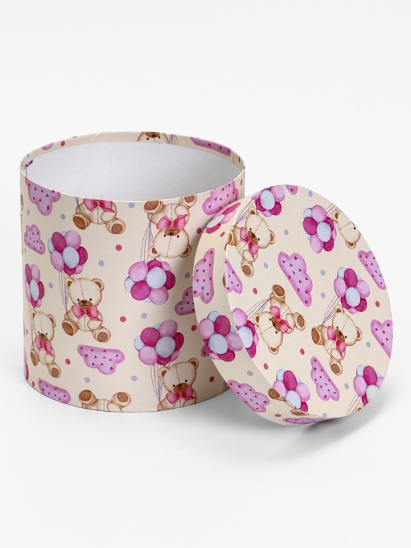 Шляпная коробка, Мишка , 20 х 20 см Шляпная коробка, Мишка , 20 х 20 см