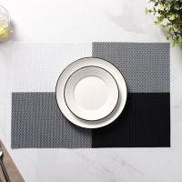 Салфетки сервировочные на стол Доляна &laquo;Настроение&raquo;, 4 шт, 45&times;30 см, цвет бело-чёрный