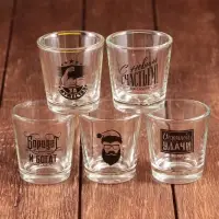 Стопки с нанесением, МИКС