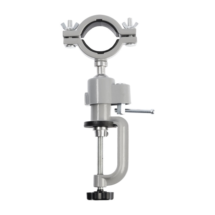 Стойка для дрели ТУНДРА, винтовой зажим, поворотный шарнир 360&deg;, d=60 мм, длина 253 мм