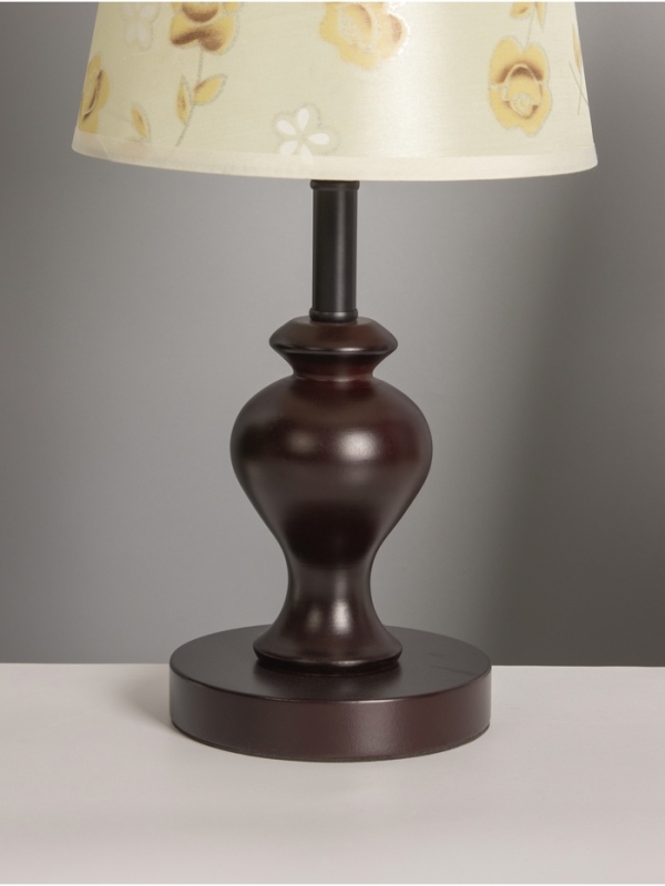 Лампа настольная BayerLux ЭКО "Сол" 1х40Вт Е27 венге 20х20х45см