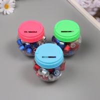 Клейкая лента пластик в банке "Глори. Триколор" н-р 40 шт 1,2 см, дл.0,9 м 7х7х9 см Клейкая лента пластик в банке "Глори. Триколор" н-р 40 шт 1,2 см, дл.0,9 м 7х7х9 см