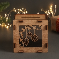 Новогодняя копилка "Новогодние игрушки" 12х12х9 см Новогодняя копилка "Новогодние игрушки" 12х12х9 см