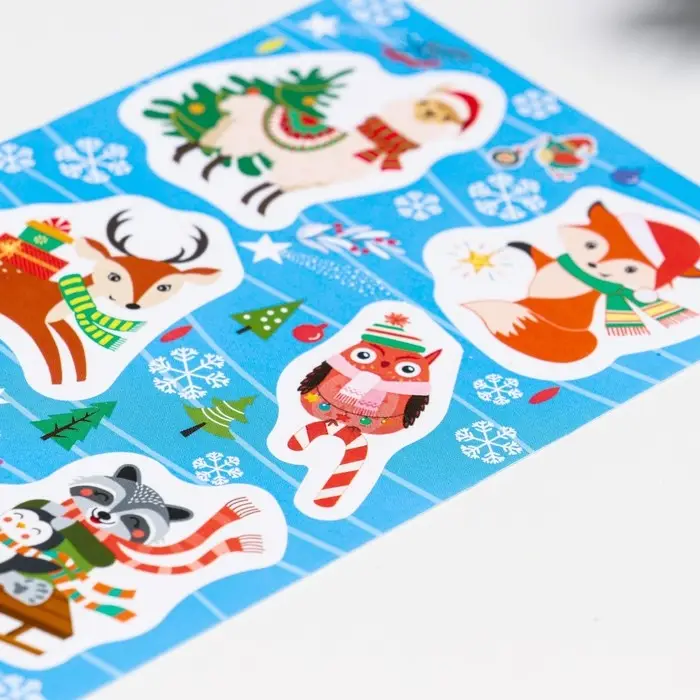 Наклейки новогодние &laquo;Лесные обитатели&raquo;, 10&times;16 см