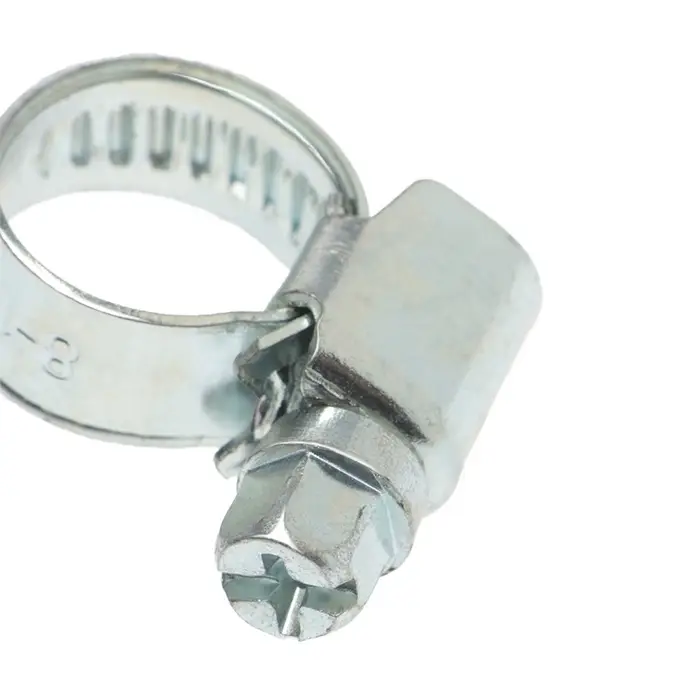 Хомут червячный ZEIN, несквозная просечка, диаметр 8-12 мм, ширина 9 мм, оцинкованный