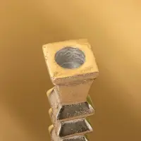 Подсвечник "Башня" алюминий 12х12х27 см