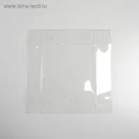 Кондитерская упаковка, коробка для макарун с пластиковой крышкой, &laquo;Шебби&raquo;, 12 х 12 х 3.5 см