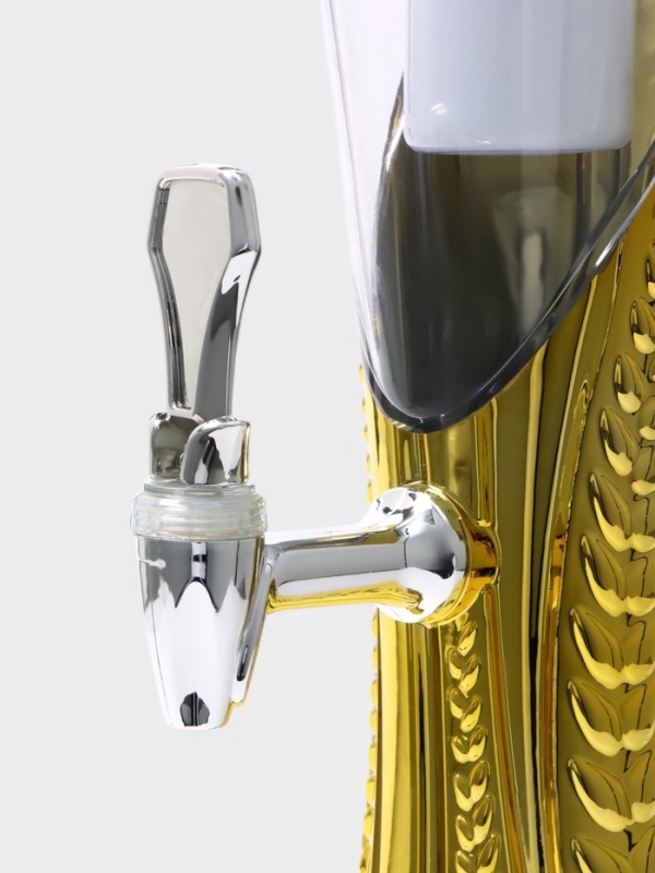 Башня пивная Empire, 3 л, ёмкость для льда, подсветка, пластик, золотистая