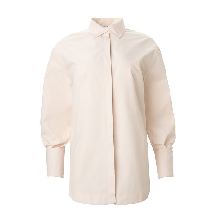 Рубашка женская MINAKU: Casual Collection цвет молочный, р-р 46 Рубашка женская MINAKU: Casual Collection цвет молочный, р-р 46