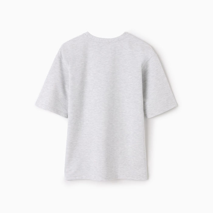 Футболка женская oversize MINAKU: One Most Brand цвет серый меланж, размер 50