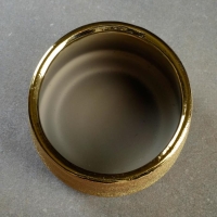 Кашпо "Золотое" 14,5х14,5х10см Кашпо "Золотое" 14,5х14,5х10см