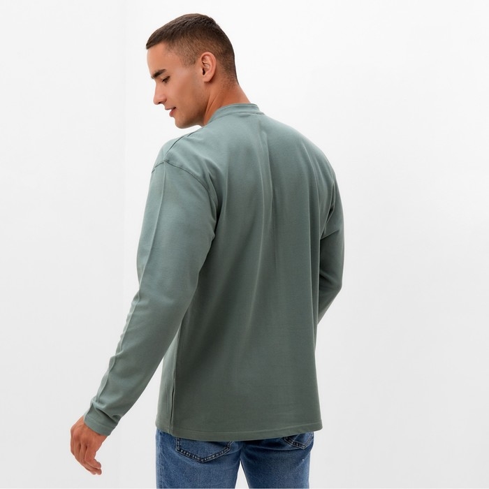 Футболка с дл. рукавом мужская MINAKU цвет хаки, р-р 56 Футболка с дл. рукавом мужская MINAKU цвет хаки, р-р 56