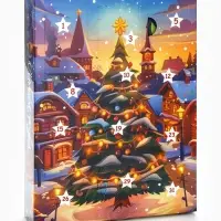 Адвент календарь новогодний с мёдом &laquo;С Новым Годом&raquo;, облепиха, кедровые орешки, малина, цитрус, клубника