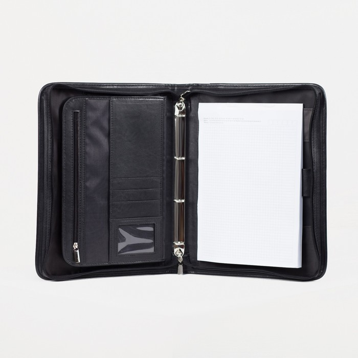 Папка для документов &laquo;Алекс&raquo;, А4, цвет чёрный