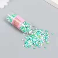 Бисер 12/0 в бутылочке "Молодая зелень" 20 гр 6х2х2 см