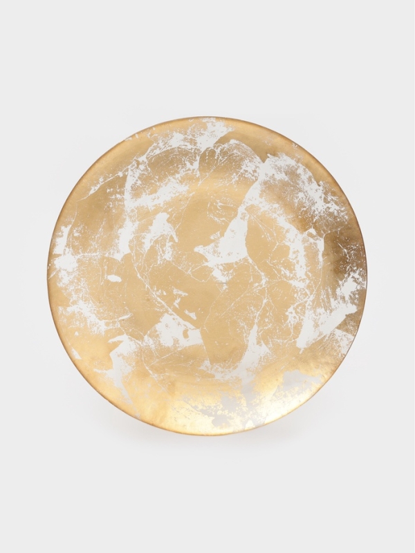 Тарелка подстановочная "Gold Dust" 33 см, цвет золотой