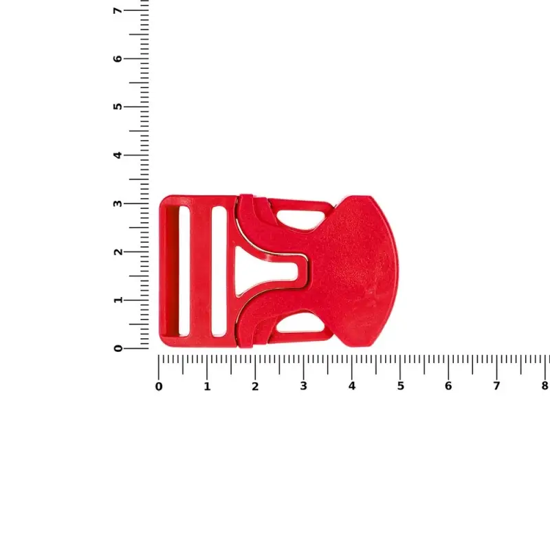 Застежка-пряжка односторонняя Triden, красный