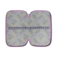 Пенал 3 секции, 125 х 205 х 55 мм, Calligrata 30П26/3 "Кот чёрный", ламинированный картон