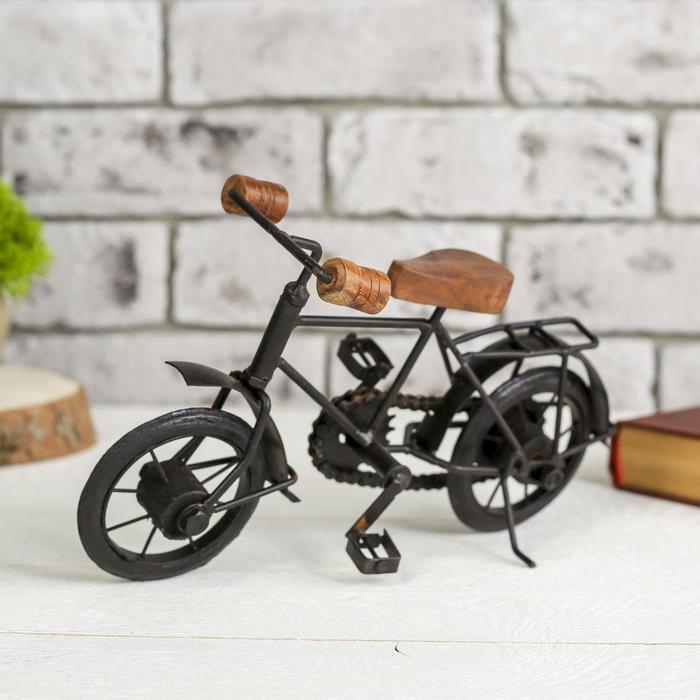 Сувенир "Велосипед" дерево, металл 27х10х16 см