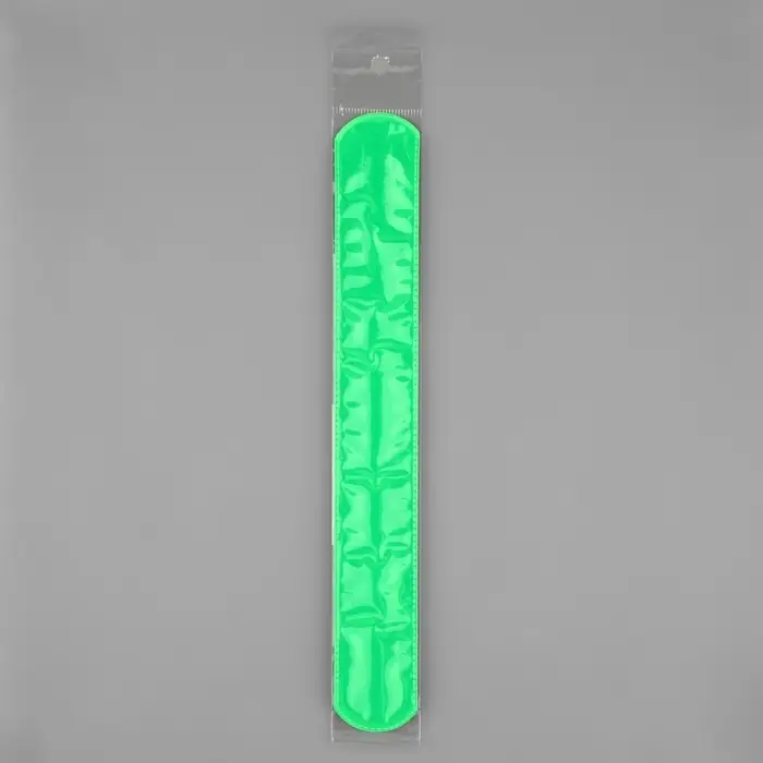 Светоотражающий слэп-браслет, самофиксирующийся, 22 &times; 3 см, цвет МИКС