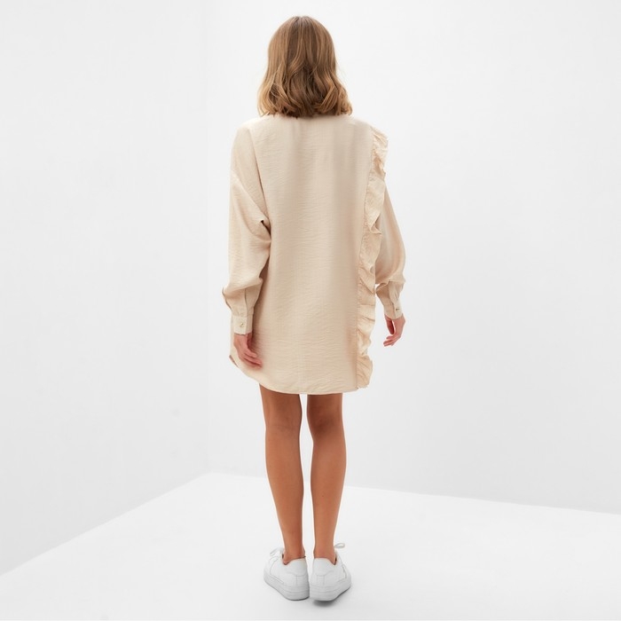 Костюм женский (блузка, шорты) MINAKU: Casual Collection цвет бежевый , р-р 46 Костюм женский (блузка, шорты) MINAKU: Casual Collection цвет бежевый , р-р 46