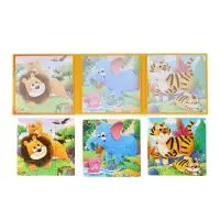 Книжка-деревяшка пазл "Животные"