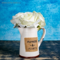 Кашпо "Оливер" белое, 7х13х14см Кашпо "Оливер" белое, 7х13х14см