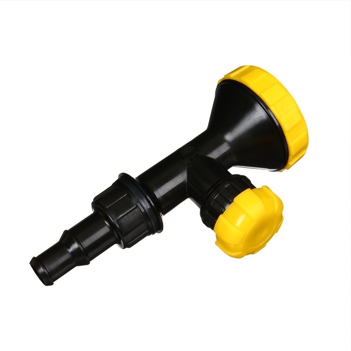 Насадка для полива, 1/2"&minus;3/4" (12 мм&minus;19 мм), с краном, пластик, "ДУШ"