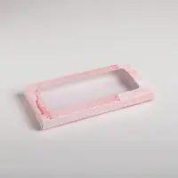 Коробка для шоколада, кондитерская упаковка, &laquo;8 марта&raquo;, с окном, 17.3 х 8.8 х 1.5 см