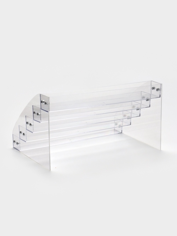 Подставка под лаки 5 этажей, 31,3&times;17,8&times;22,4см, оргстекло 2 мм