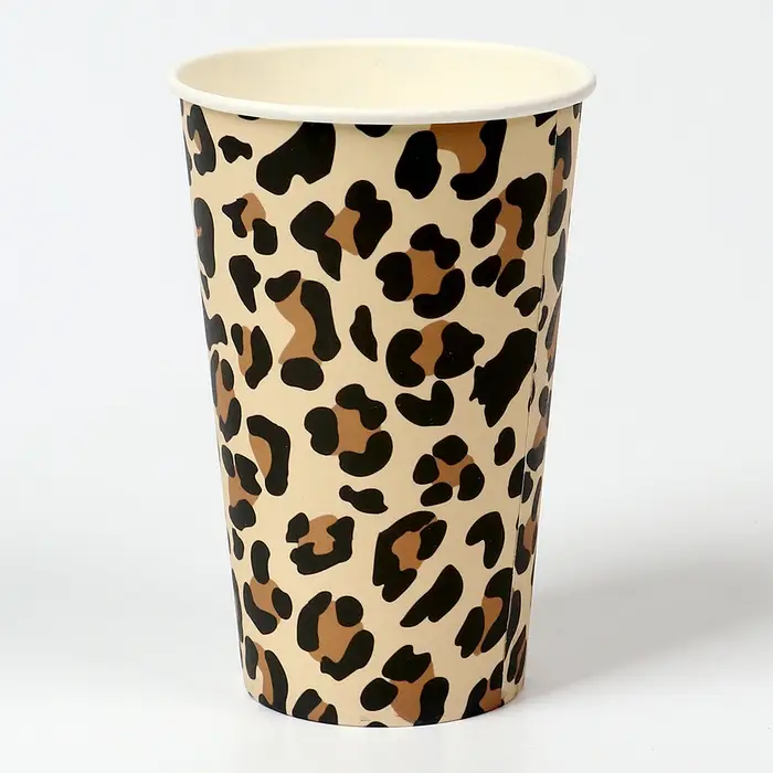 Стакан одноразовый бумажный для кофе &laquo;Животный принт&raquo;, 400 мл