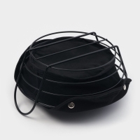 Хлебница Доляна &laquo;Лофт&raquo;, 26&times;24&times;11,5 см, чёрная