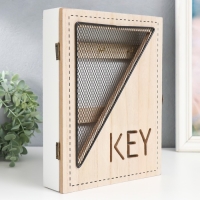 Ключница дерево 6 крючков "Сетка-треугольник" 19,5х5х26 см Ключница дерево 6 крючков "Сетка-треугольник" 19,5х5х26 см