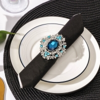 Кольцо для салфетки «Елизавета», 7×6×5 см, цвет металла серебряный Кольцо для салфетки «Елизавета», 7×6×5 см, цвет металла серебряный