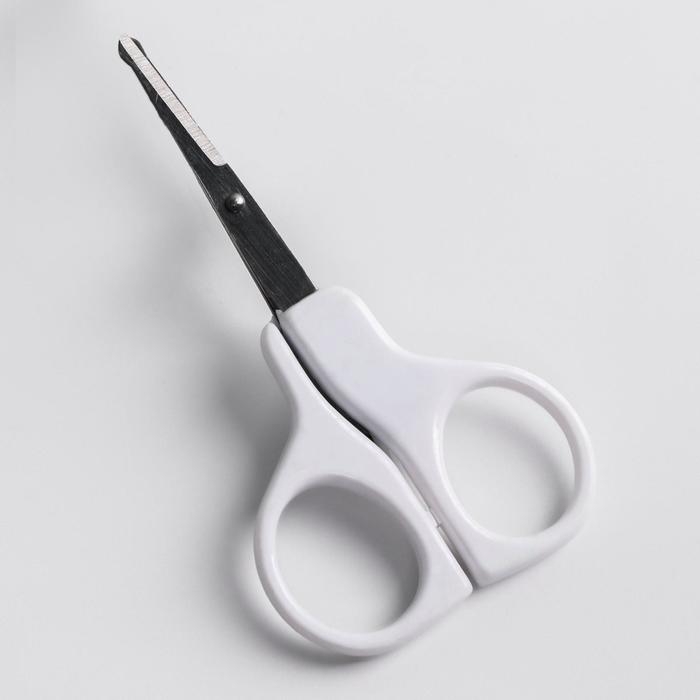 Ножницы детские безопасные, цвет белый