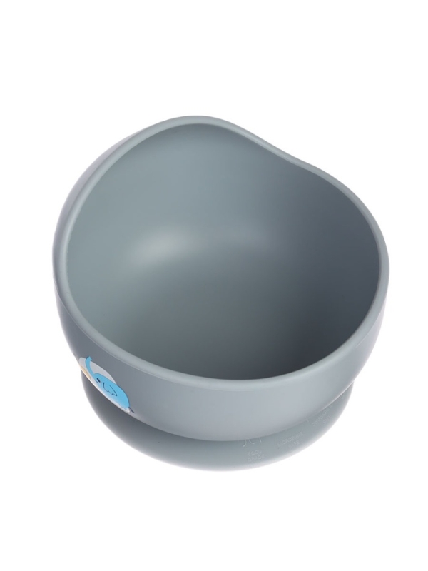 Крошка я, силиконовая миска, серия со слонеком, серый SL-07261
