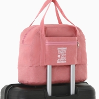 Сумка дорожная на молнии, розовая