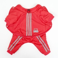 Комбинезон "Спорт" с светоотрожающими полосами, размер XL (ДС 40, ОГ 50, ОШ 40 см), красный 966720 Комбинезон "Спорт" с светоотрожающими полосами, размер XL (ДС 40, ОГ 50, ОШ 40 см), красный 966720