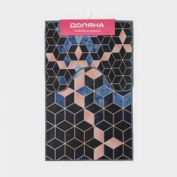 Набор ковриков для ванной и туалета Доляна &laquo;Бурлеск&raquo;, 2 шт, 50&times;80 см, 40&times;50 см